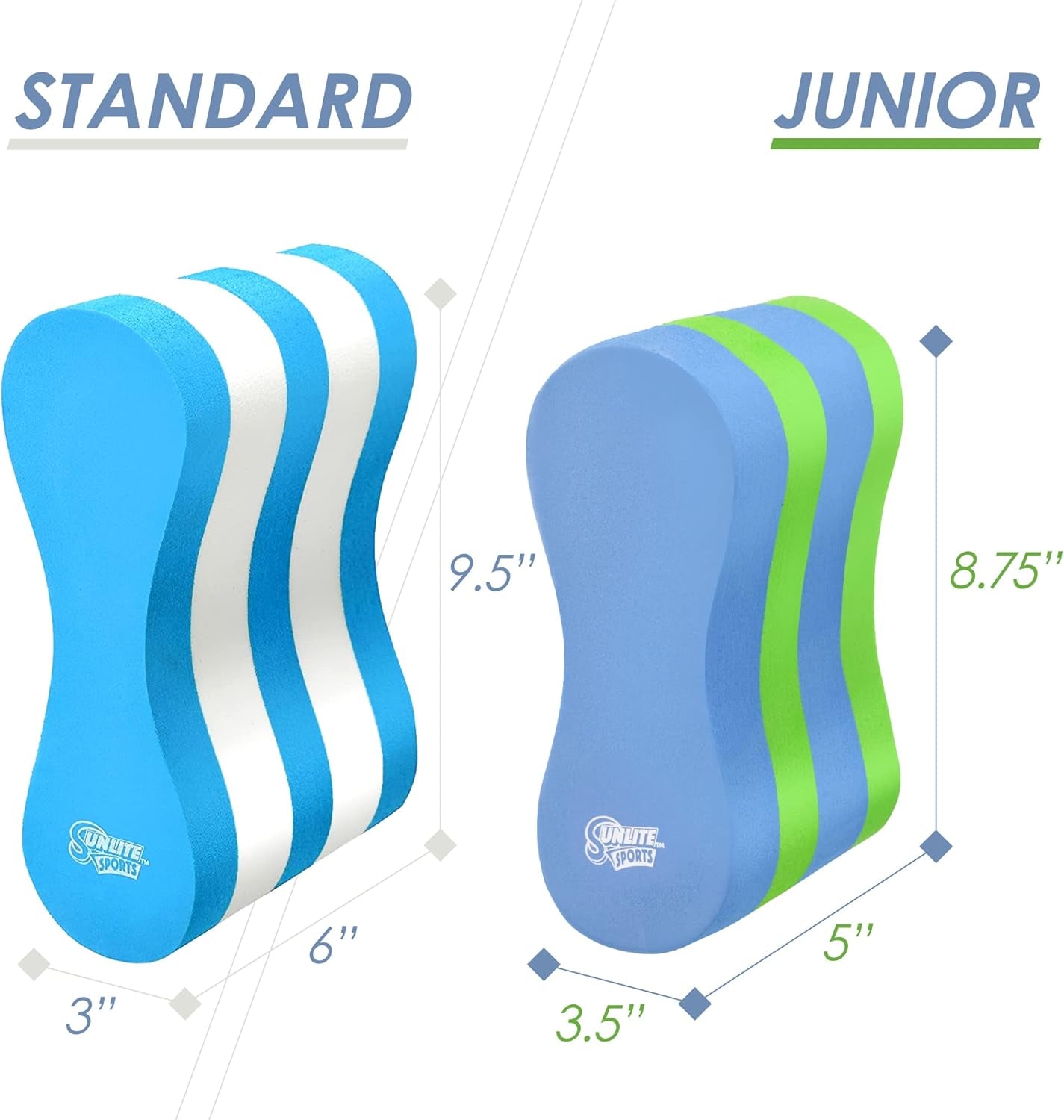 EVA 5-Layer Pull Buoy Leg Float - Pool Training Aid, Legs and HIPS Support for Adults, Kids, and Beginners, for Swimming Stroke