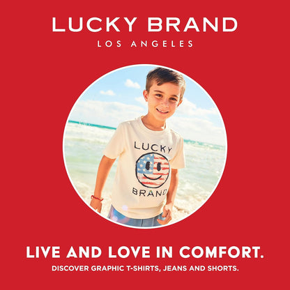 Boys' Classic Fit Straight Leg Denim Jean 5Pocket Style Zipper Fly & Button Closure